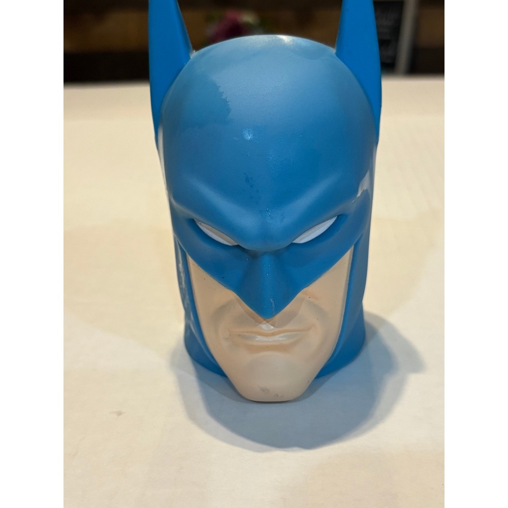 Vintage Blue Batman‎ Head Collectible DC Comics Mattel 2015